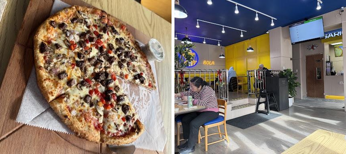Sariq Bola Pizza Menu
